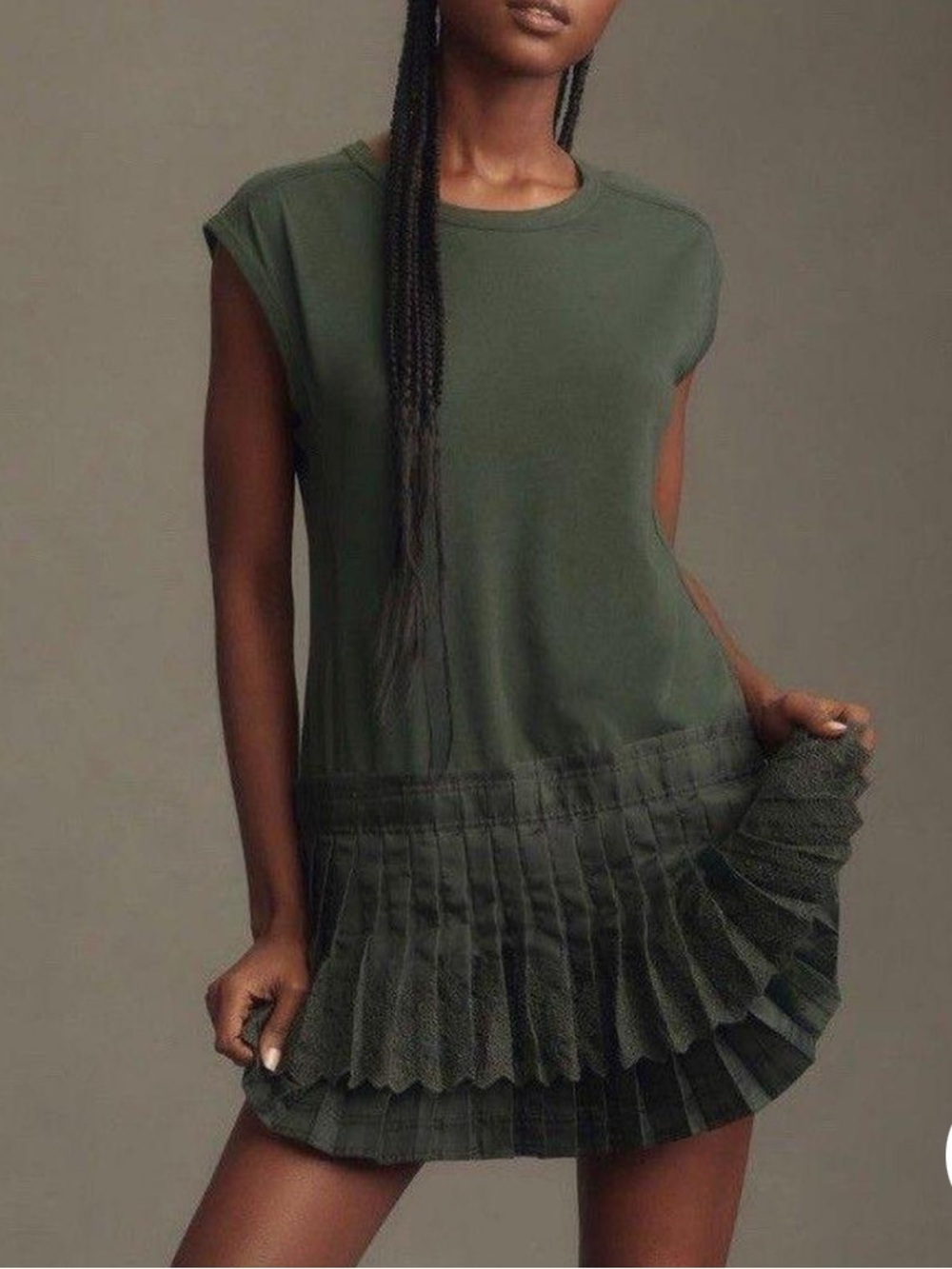Anthropologie women’s green dress NWT
